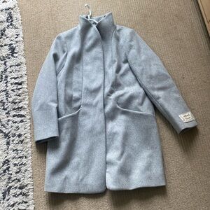 Wilfred The Cacoon Coat New-Virgin Wool, size L, Heather Light Grey